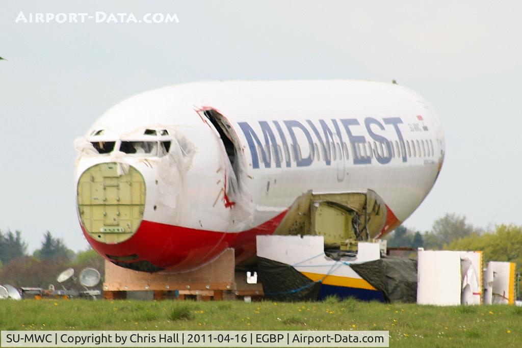 SU-MWC, 1999 Boeing 737-683 C/N 28303, all thats left of this former Midwest Boeing 737
