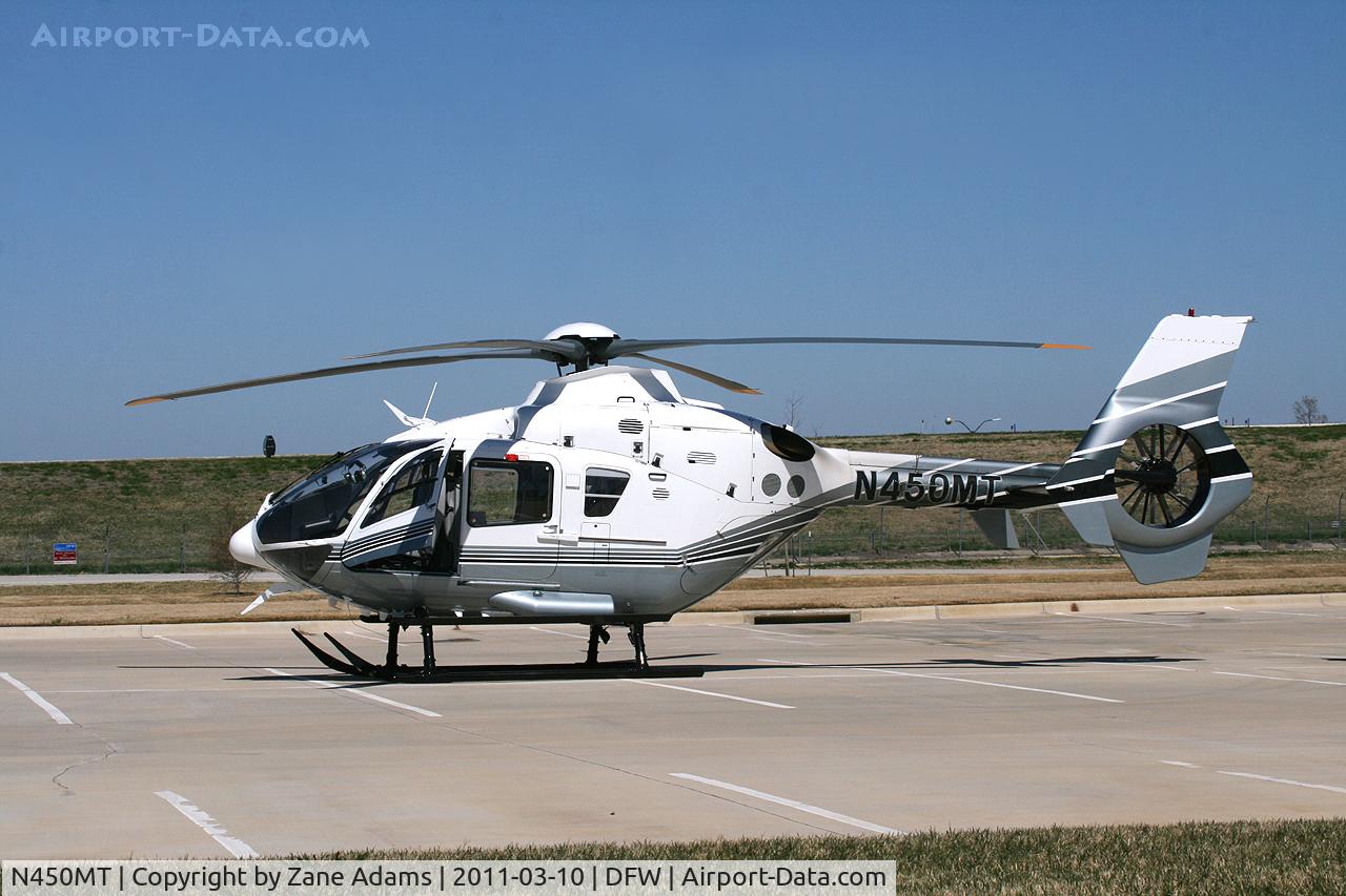N450MT, Eurocopter EC-135P-2+ C/N 0950, EC-135 in the Flight Safety parking lot at DFW Airport