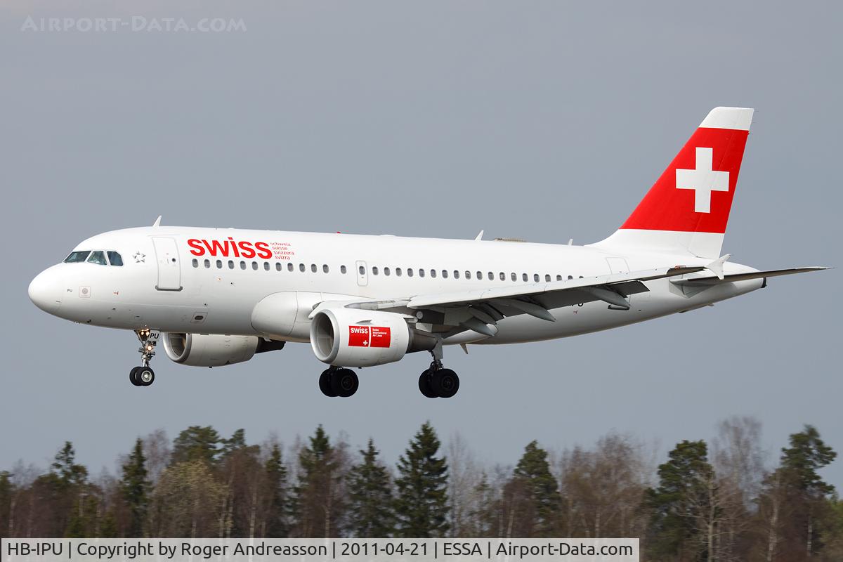 HB-IPU, 1997 Airbus A319-112 C/N 713, LX1250 ZRH-ARN