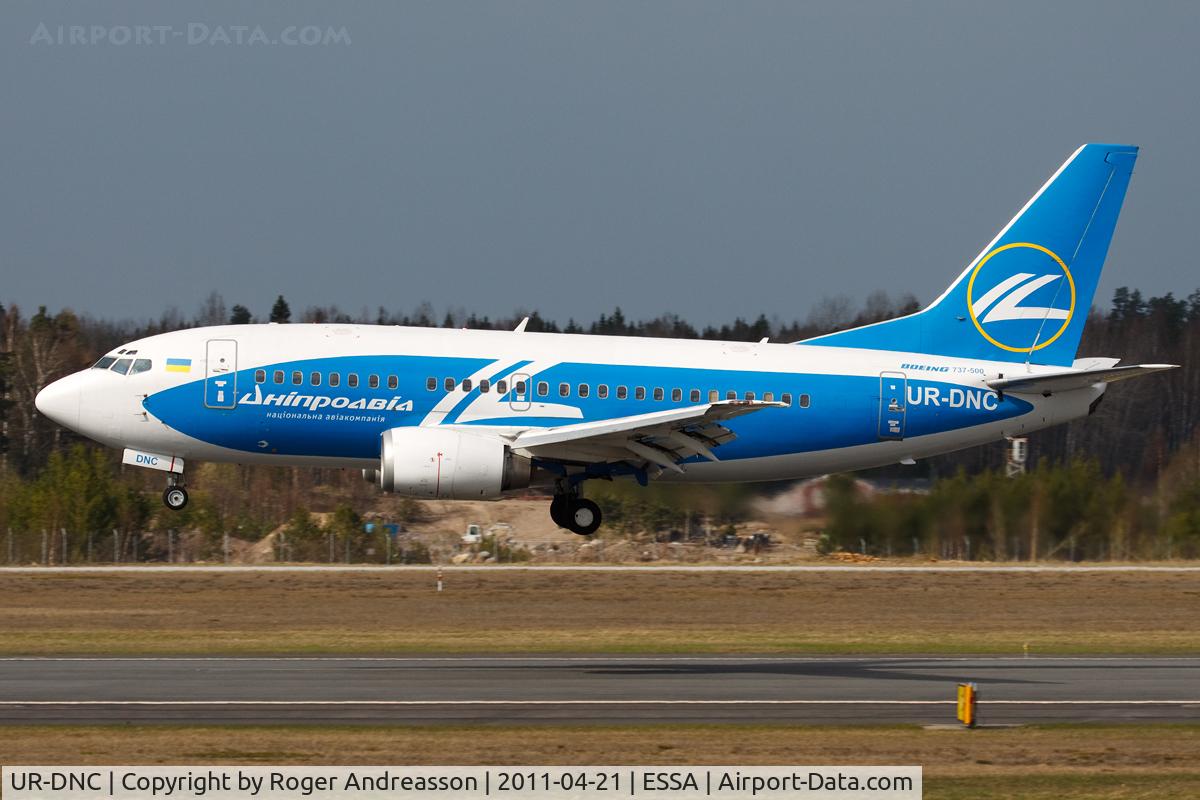 UR-DNC, 1997 Boeing 737-5L9 C/N 28995, VV215 KBP-ARN