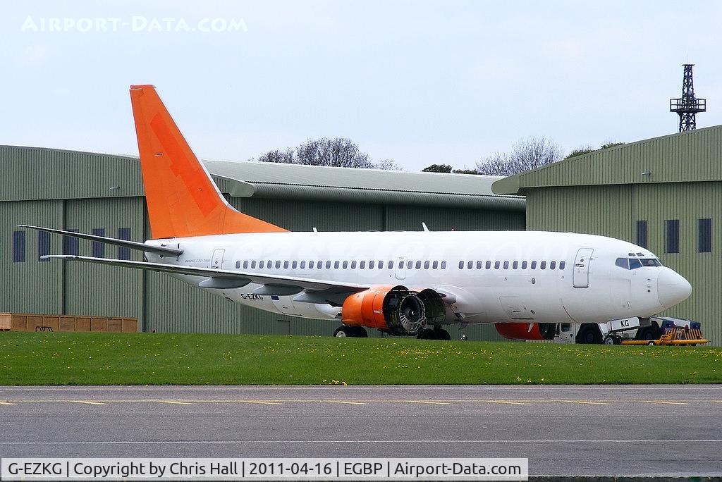 G-EZKG, 2004 Boeing 737-73V C/N 32428, only 7 Years old and being parted out for spares by ASI prior to scrapping at Kemble