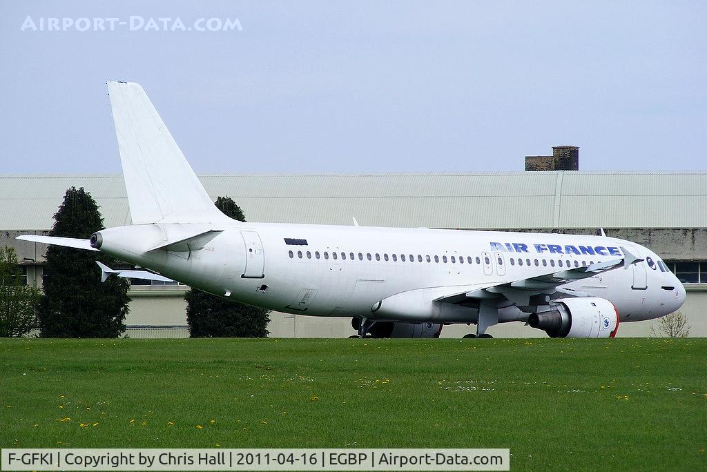 F-GFKI, 1989 Airbus A320-211 C/N 0062, ex Air France A320 waiting to be scrapped by ASI at Kemble