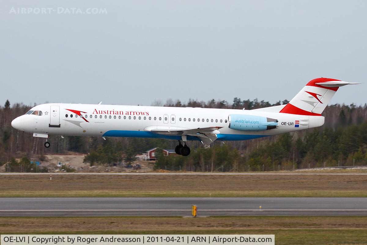 OE-LVI, 1993 Fokker 100 (F-28-0100) C/N 11468, OS313 VIE-ARN