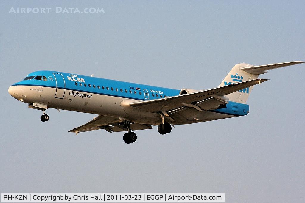 PH-KZN, 1995 Fokker 70 (F-28-0070) C/N 11553, KLM