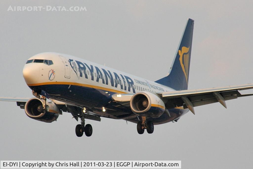 EI-DYI, 2008 Boeing 737-8AS C/N 36571, Ryanair