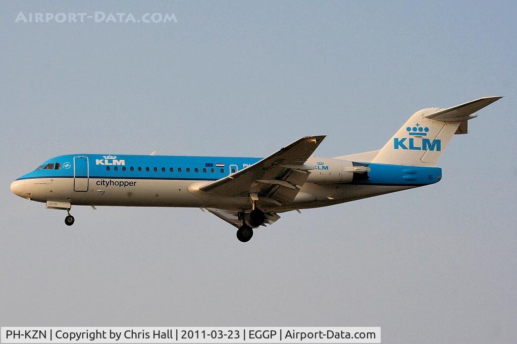PH-KZN, 1995 Fokker 70 (F-28-0070) C/N 11553, KLM