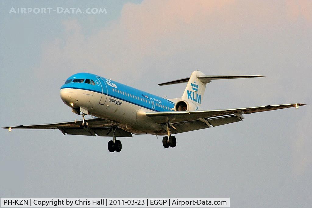 PH-KZN, 1995 Fokker 70 (F-28-0070) C/N 11553, KLM