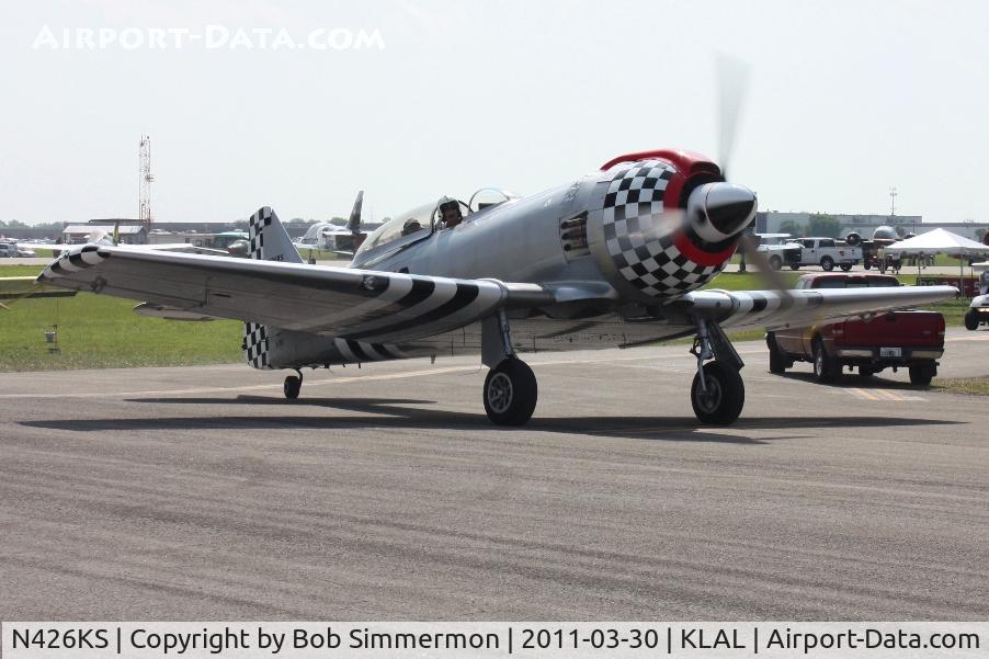 N426KS, North American T-6 Super C/N JS-001, Arriving at Sun N Fun 2011 - Lakeland, FL