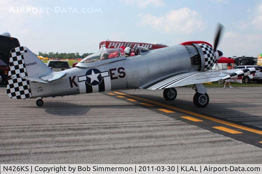 N426KS, North American T-6 Super C/N JS-001, Arriving at Sun N Fun 2011 - Lakeland, FL