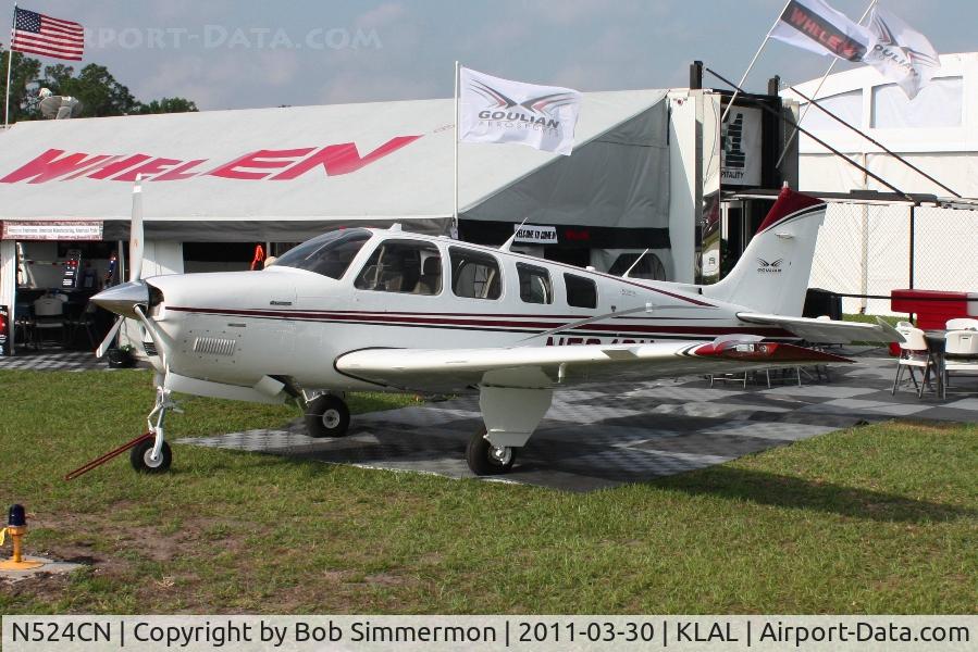 N524CN, 1984 Beech A36 Bonanza 36 C/N E-2144, On display at Sun N Fun 2011 - Lakeland, FL