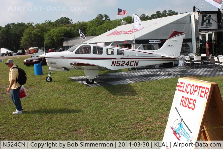 N524CN, 1984 Beech A36 Bonanza 36 C/N E-2144, On display at Sun N Fun 2011 - Lakeland, FL