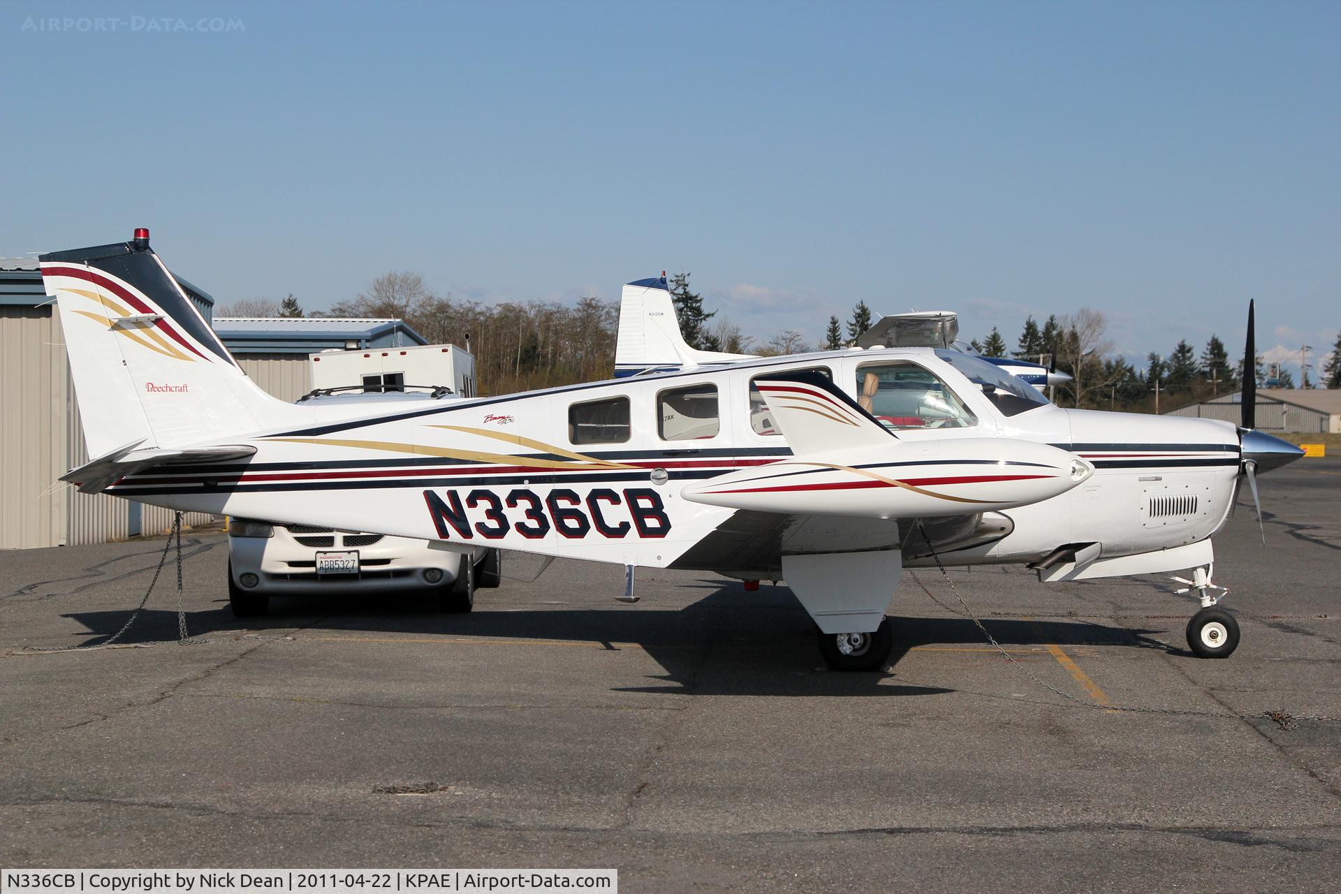N336CB, 2002 Raytheon Aircraft Company A36 Bonanza C/N E-3431, KPAE/PAE