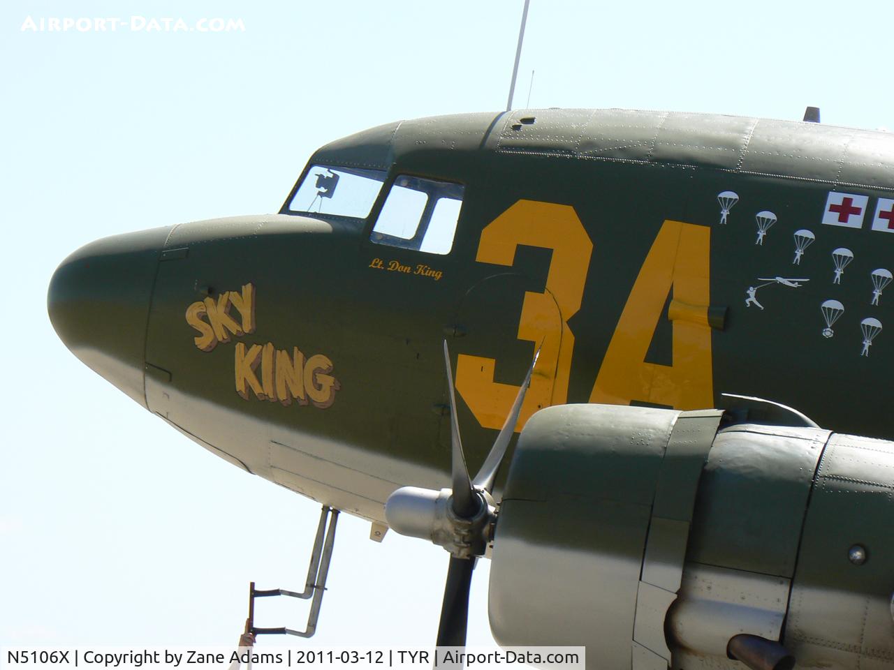 N5106X, 1943 Douglas DC3C-S1C3G (C-47) C/N 9058, At Tyler Pounds Field - Nice to get acquainted with an old friend and Nice to see her in her original WWII scheme!