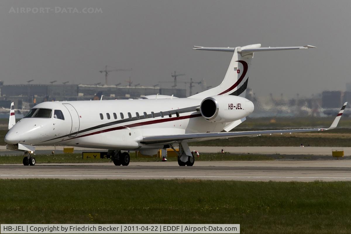 HB-JEL, 2005 Embraer EMB-135BJ Legacy C/N 14500933, line up for departure via RW18W