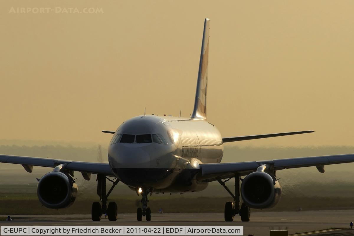 G-EUPC, 1999 Airbus A319-131 C/N 1118, taxying to the holding point RW18W