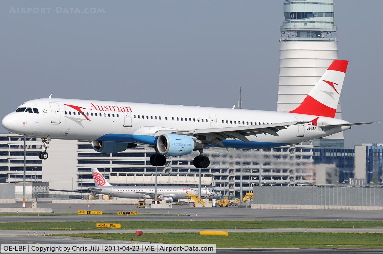 OE-LBF, 2001 Airbus A321-211 C/N 1458, Austrian Airlines