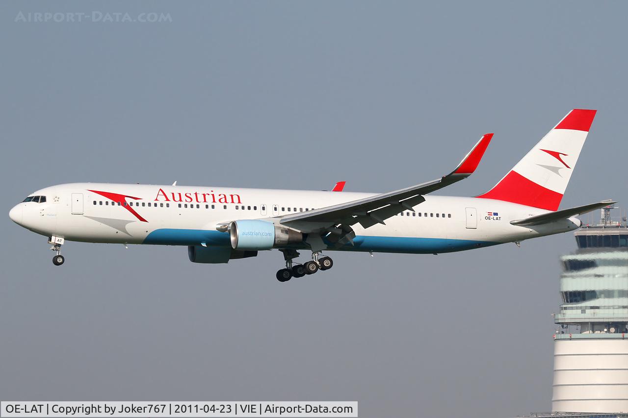 OE-LAT, 1991 Boeing 767-31A C/N 25273, Austrian Airlines