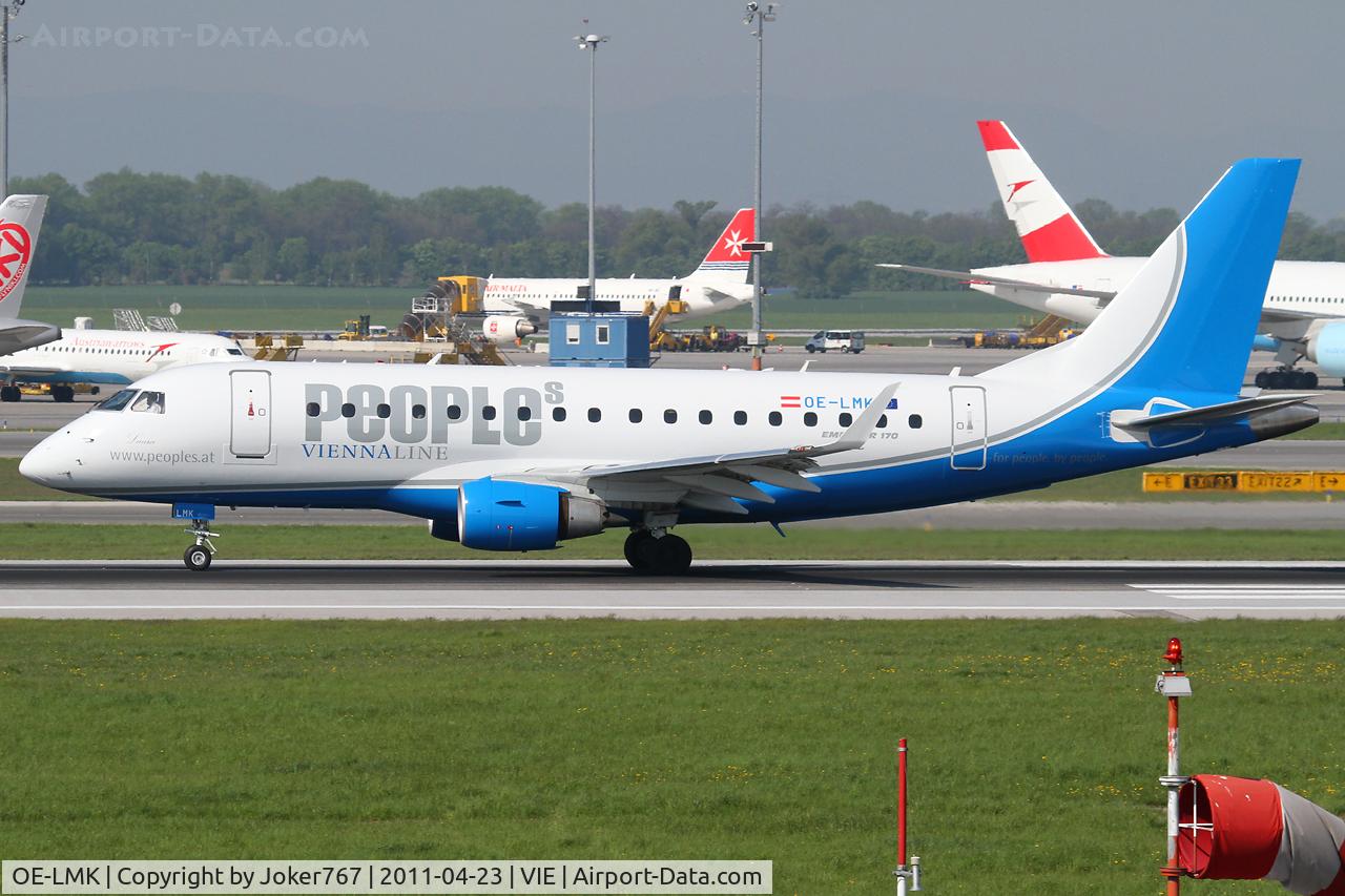 OE-LMK, 2006 Embraer 170LR (ERJ-170-100LR) C/N 17000150, People's Viennaline