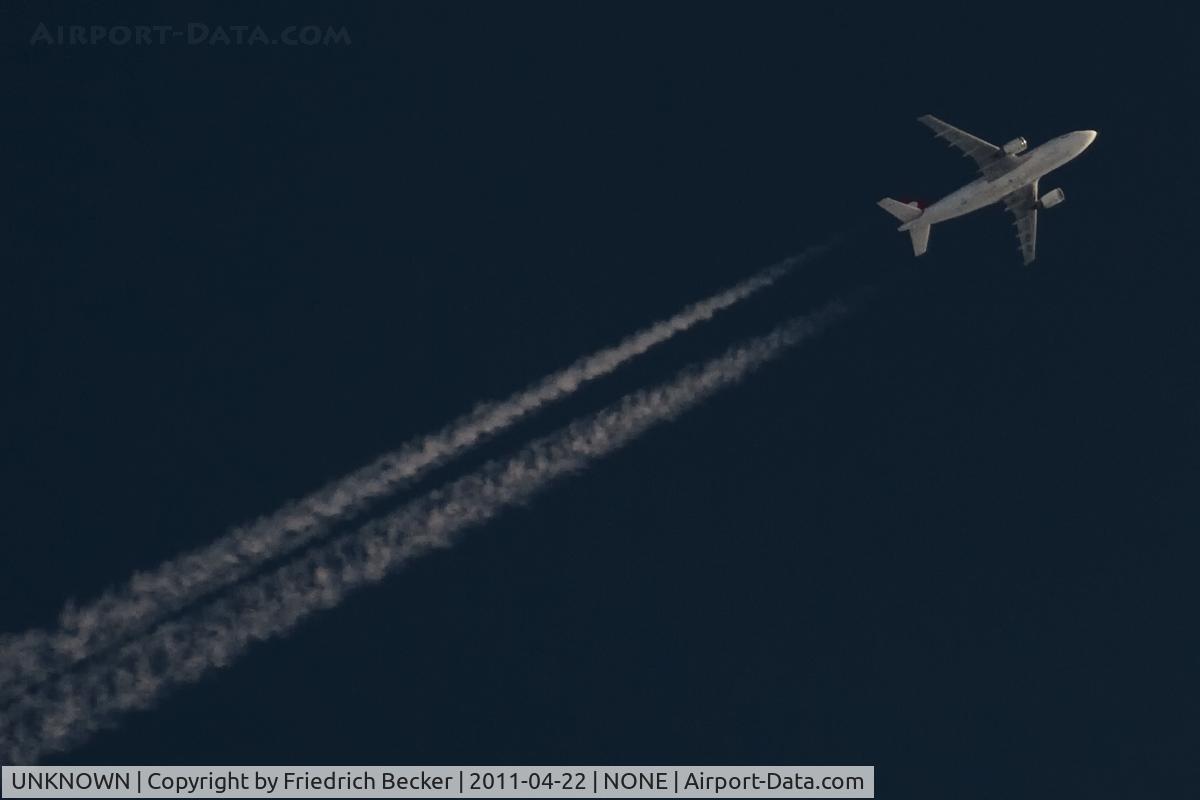 UNKNOWN, Contrails Various C/N Unknown, Turkish Cargo A310 cruising south-eastbound