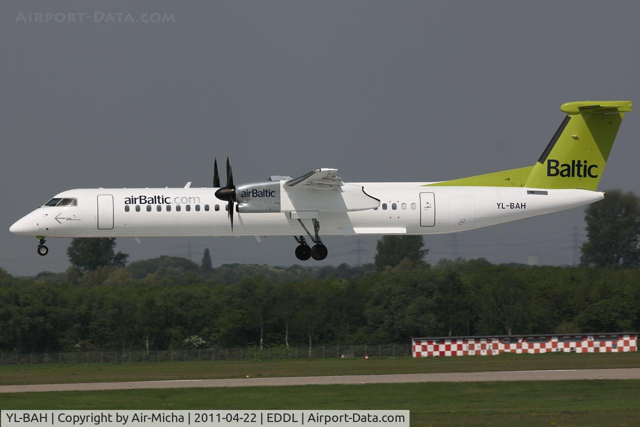 YL-BAH, 2010 De Havilland Canada DHC-8-402Q Dash 8 C/N 4296, Air Balitc
