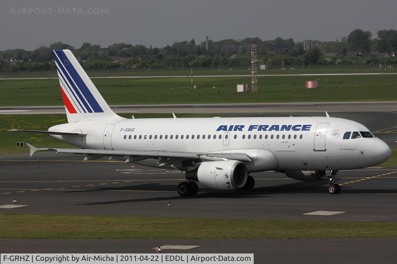 F-GRHZ, 2001 Airbus A319-111 C/N 1622, Air France