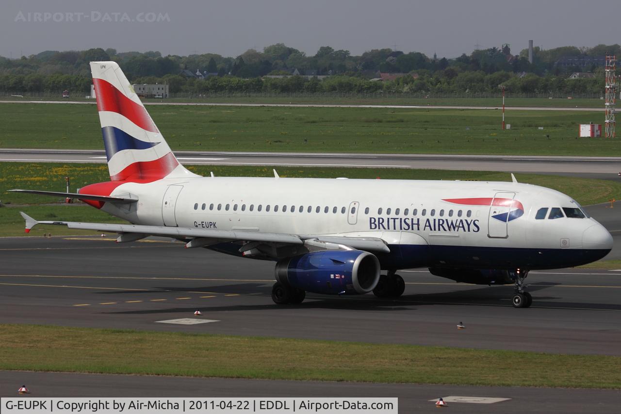 G-EUPK, 2000 Airbus A319-131 C/N 1236, British Airways
