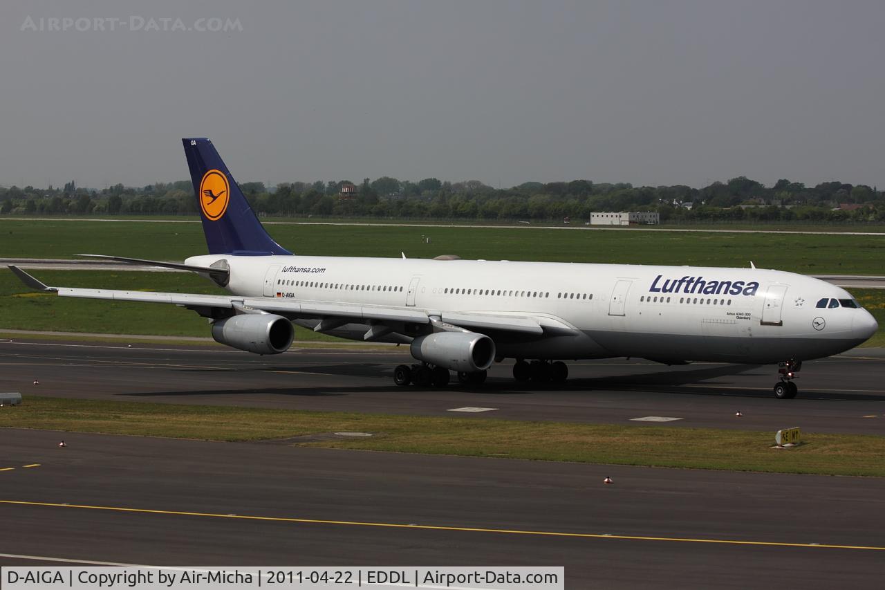 D-AIGA, 1993 Airbus A340-311 C/N 020, Lufthansa, Name: Oldenburg