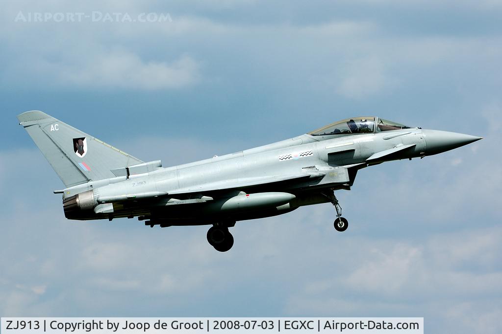 ZJ913, 2004 Eurofighter EF-2000 Typhoon FGR4 C/N 0047/BS004, 17(R) Sq