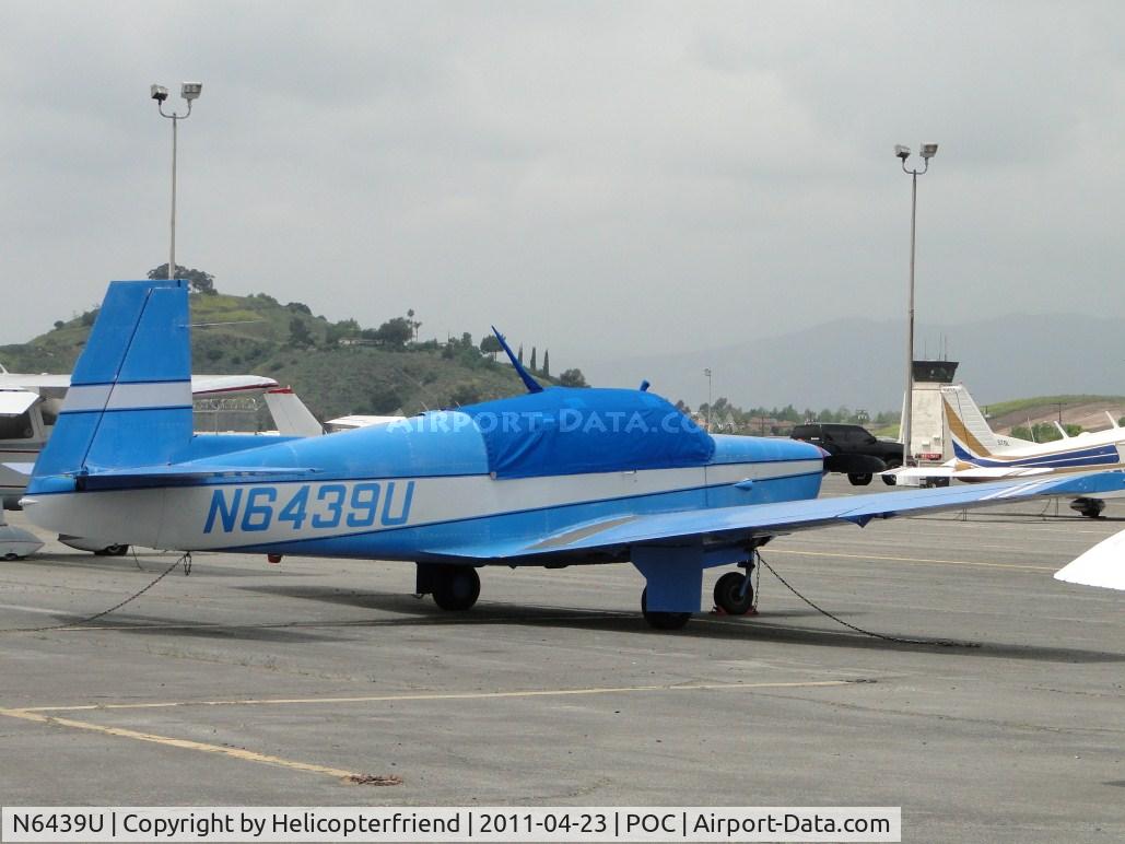 N6439U, 1962 Mooney M20C Ranger C/N 2186, Parked in the east transient parking area