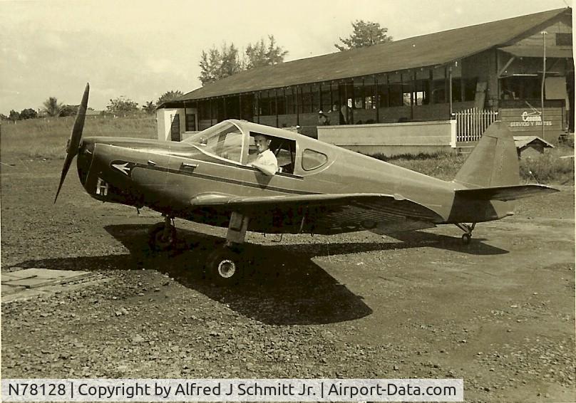 N78128, 1946 Globe GC-1B Swift C/N 2128, On the ground in Panama Circa 1954