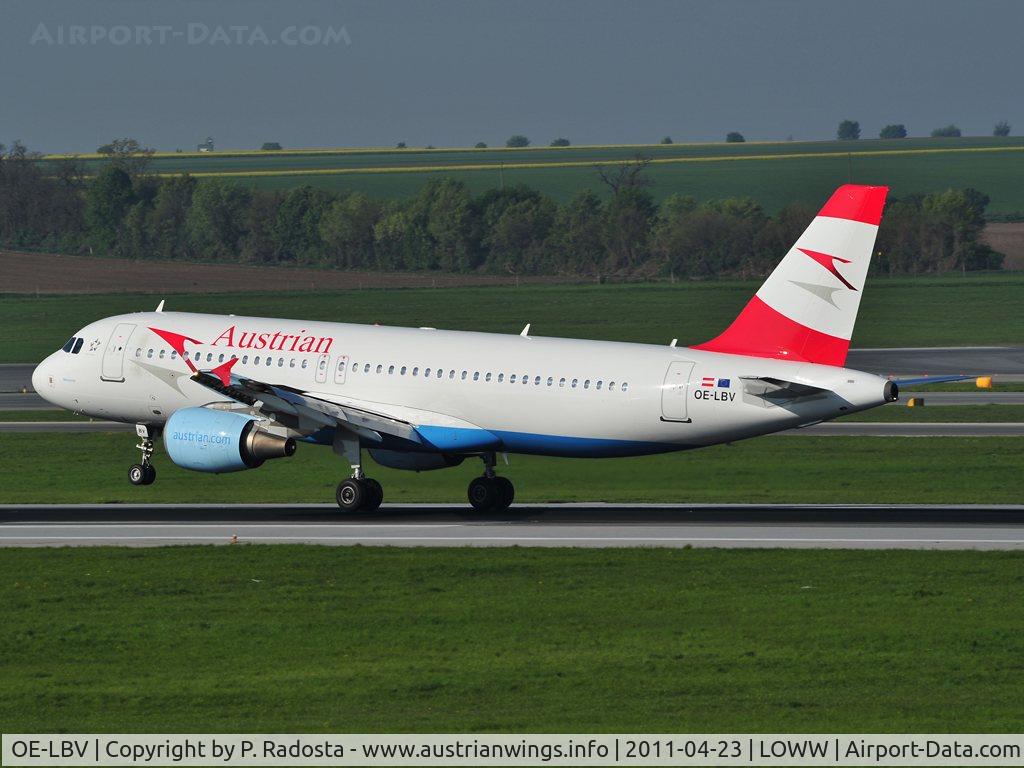 OE-LBV, 2000 Airbus A320-214 C/N 1385, Austrians newest A320, OE-LBV named 