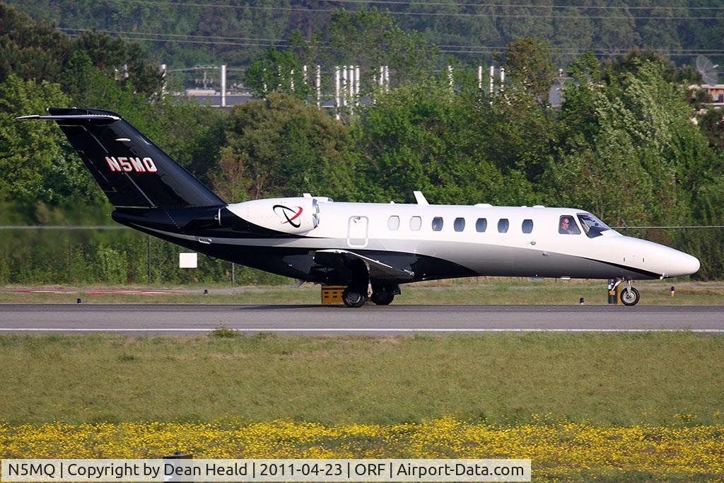 N5MQ, Cessna 525B C/N 525B0347, 2010 Cessna 525B CitationJet 3 N5MQ starting takeoff roll on RWY 23.