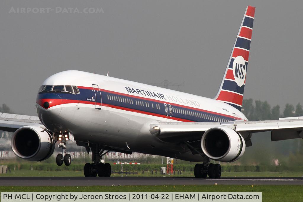 PH-MCL, 1992 Boeing 767-31A/ER C/N 26469, Vintage livery. Martinair B767-300
