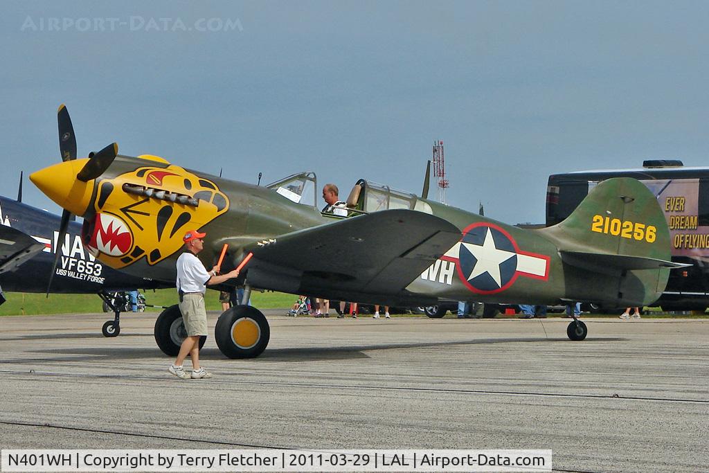 N401WH, 1942 Curtiss P-40K Warhawk C/N 42-10256, 2011 Sun n Fun - Lakeland , Florida