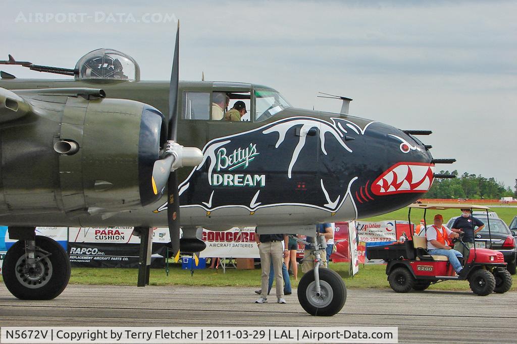 N5672V, 1945 North American B-25J Mitchell Mitchell C/N 108-47686, 2011 Sun n Fun - Lakeland , Florida