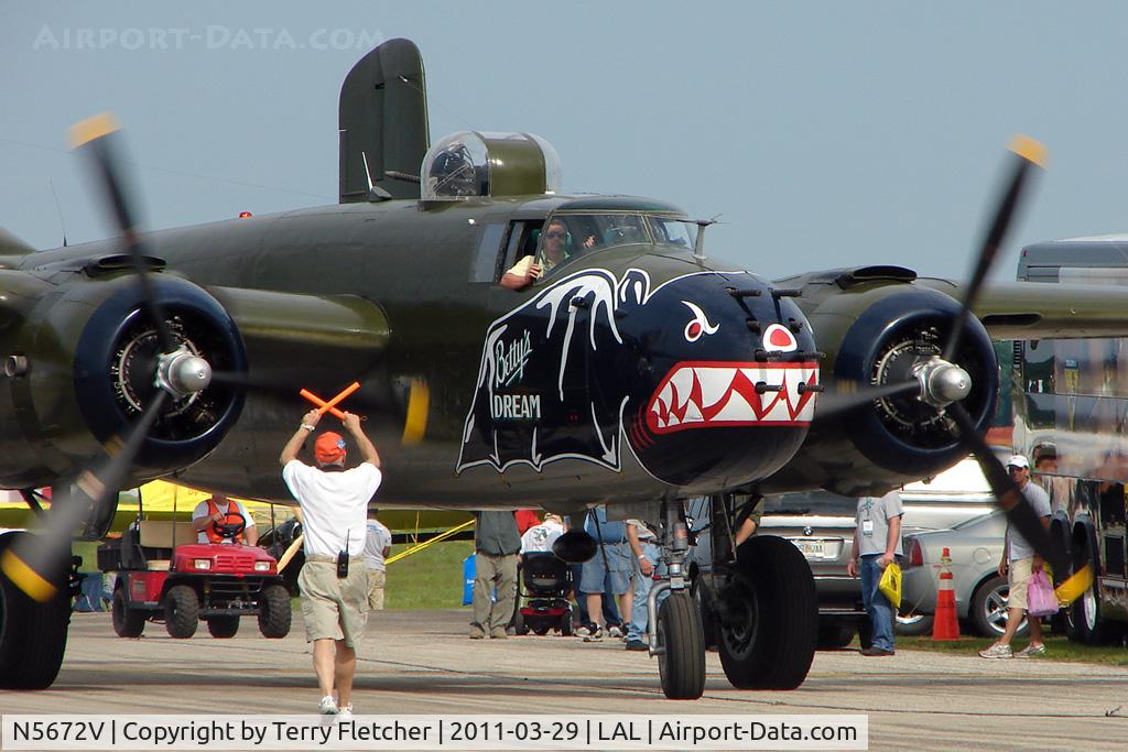 N5672V, 1945 North American B-25J Mitchell Mitchell C/N 108-47686, 2011 Sun n Fun - Lakeland , Florida