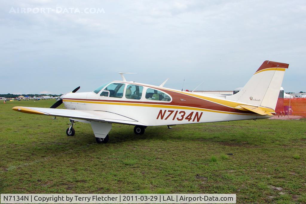N7134N, 1967 Beech E33 Bonanza C/N CD-1138, 2011 Sun n Fun - Lakeland , Florida