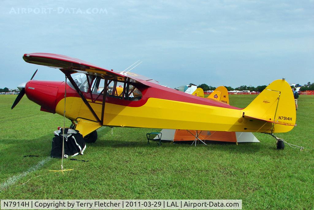 N7914H, 1946 Piper PA-12 Super Cruiser C/N 12-818, 2011 Sun n Fun - Lakeland , Florida