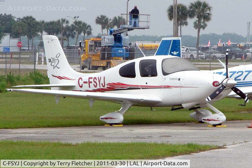 C-FSYJ, 2008 Cirrus SR20 G2 C/N 1883, 2011 Sun n Fun - Lakeland Florida