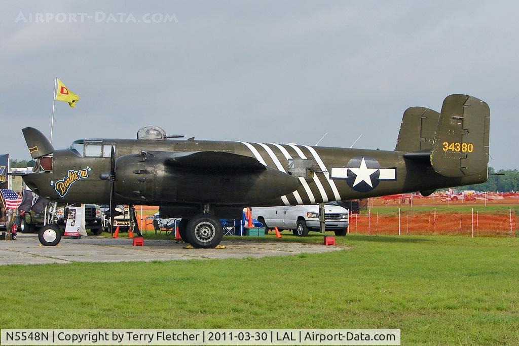 N5548N, 1943 North American B-25H Mitchell C/N 98-21107, 2011 Sun n Fun - Lakeland Florida
Construction Number 98-21107