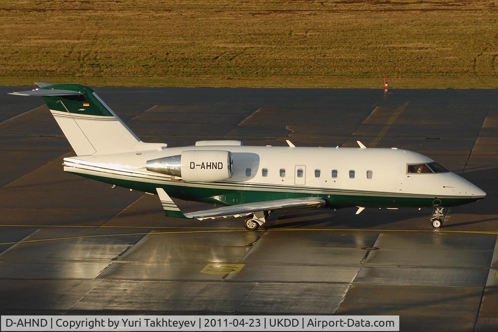 D-AHND, 2000 Bombardier Challenger 604 (CL-600-2B16) C/N 5477, CL604 callsign SCB06 arriving from LEBL, landing runway 09. Airline is Saigon Capital. Second visit to Dnipropetrovsk (16.4 1st)