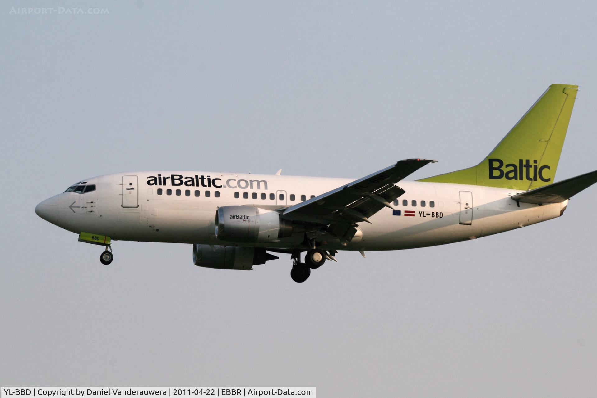 YL-BBD, 1999 Boeing 737-53S C/N 29075, Arrival of flight BT601 to RWY 25L