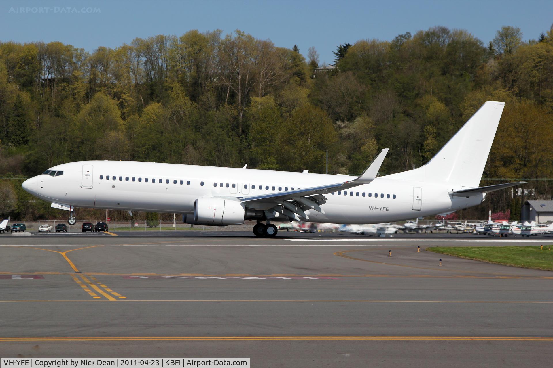 VH-YFE, 2011 Boeing 737-81D C/N 39414, KBFI Boeing 403
