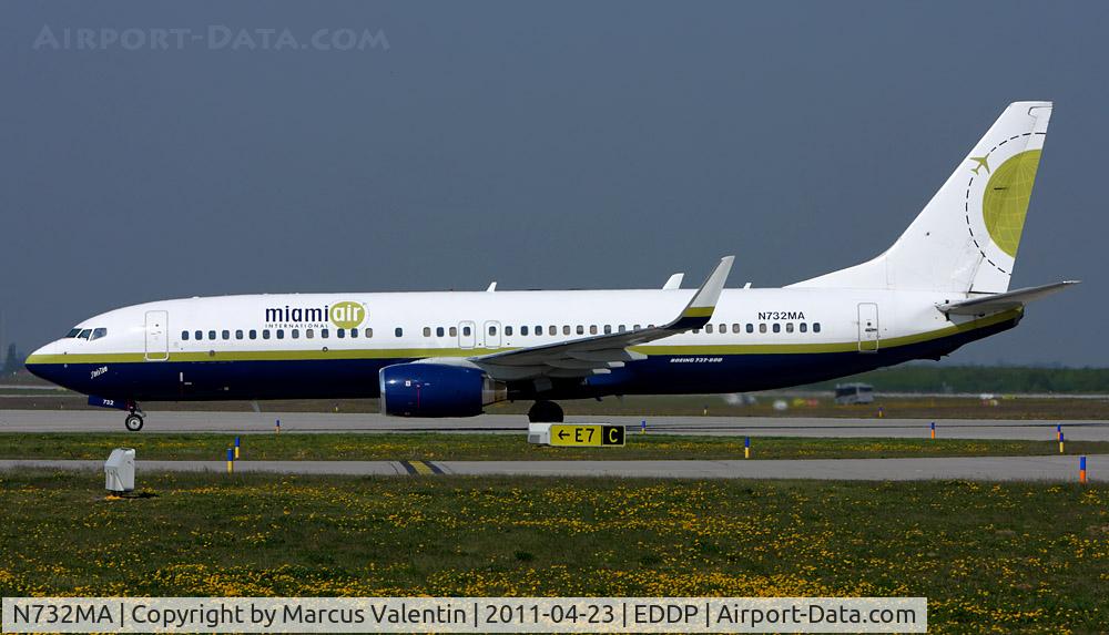N732MA, 2001 Boeing 737-81Q C/N 30618, Charter Flight to Leipzig.