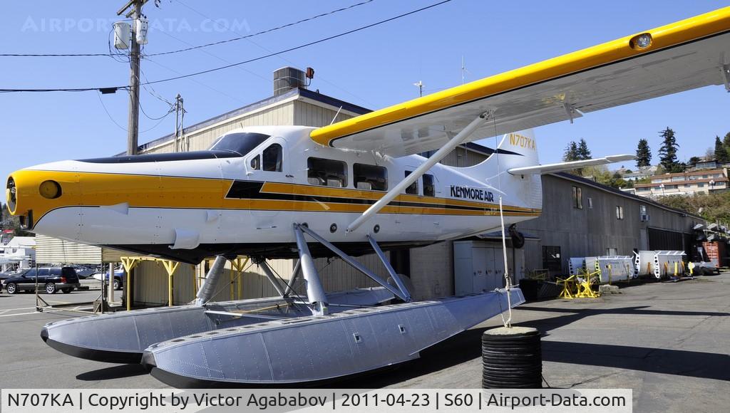 N707KA, De Havilland Canada DHC-3 Otter C/N 106, At Kenmore Air Harbour.