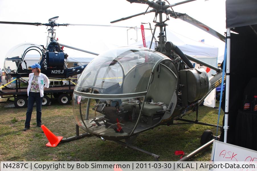 N4287C, 1951 Hiller UH-12A C/N 269, On display at Sun N Fun 2011 - Lakeland, FL