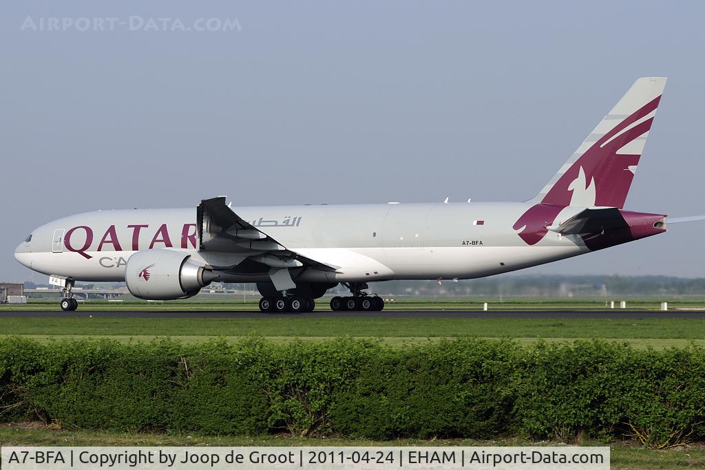 A7-BFA, 2010 Boeing 777-FDZ C/N 36098, Qatar Airways Cargo frieghter