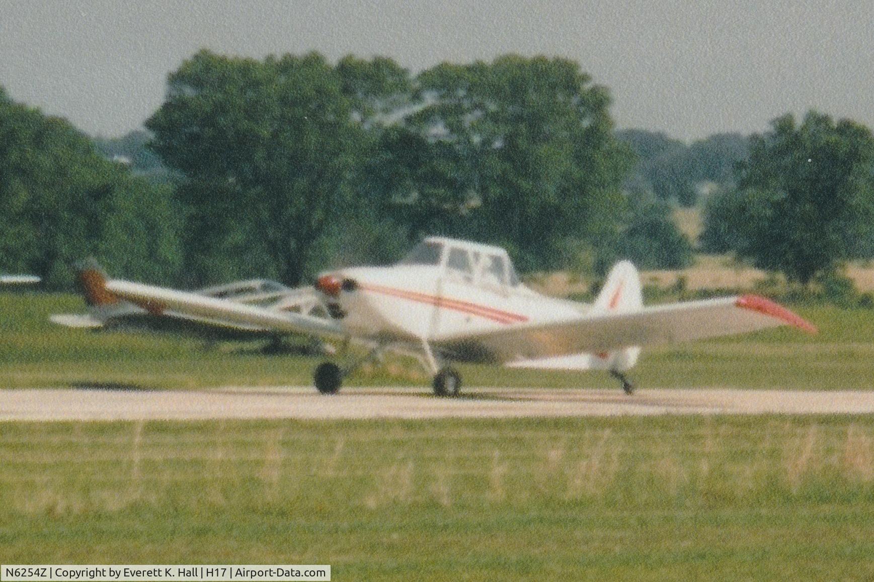 N6254Z, 1960 Piper PA-25-150 C/N 25-314, Piper Pawnee reconfigured with two-place cockpit (pilot in rear seat).