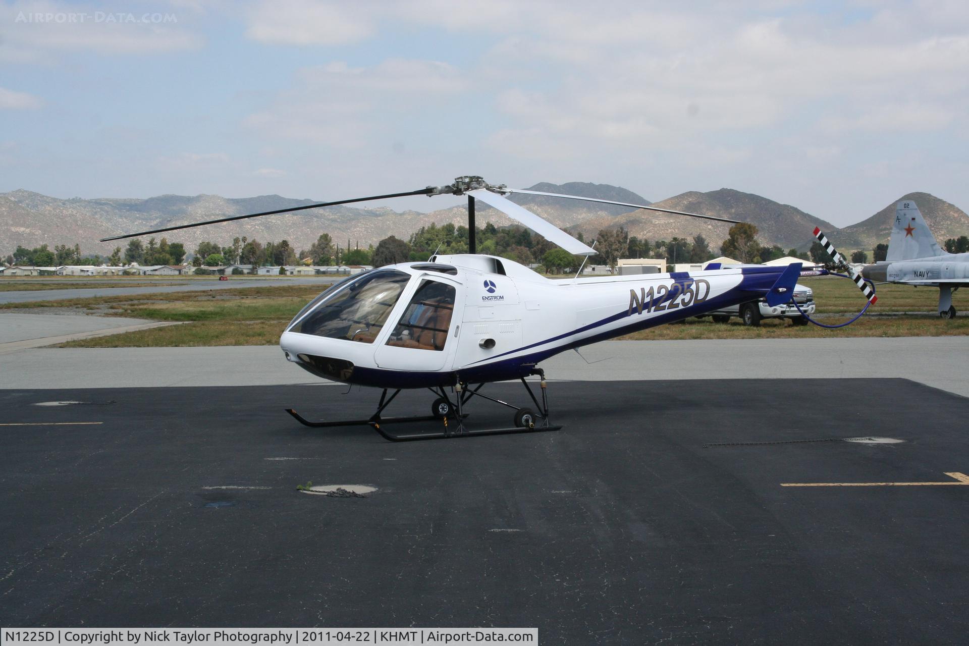 N1225D, 1989 Enstrom 280FX Shark C/N 2042, This helicopter flew for 10 minutes then was disassembled and trailered away.