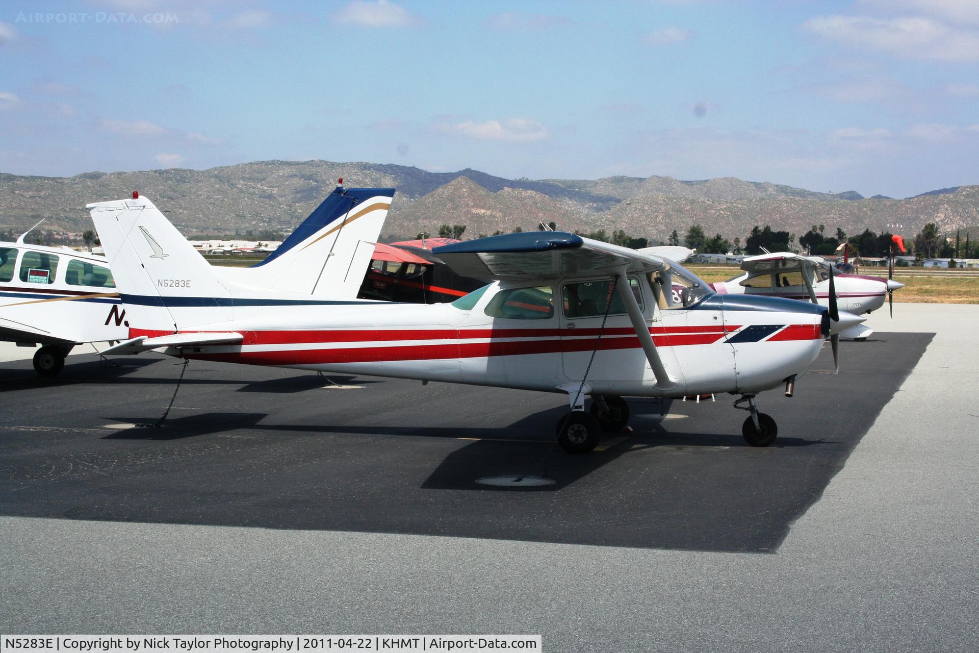 N5283E, 1978 Cessna 172N C/N 17271812, Sitting on the ramp at Hemet